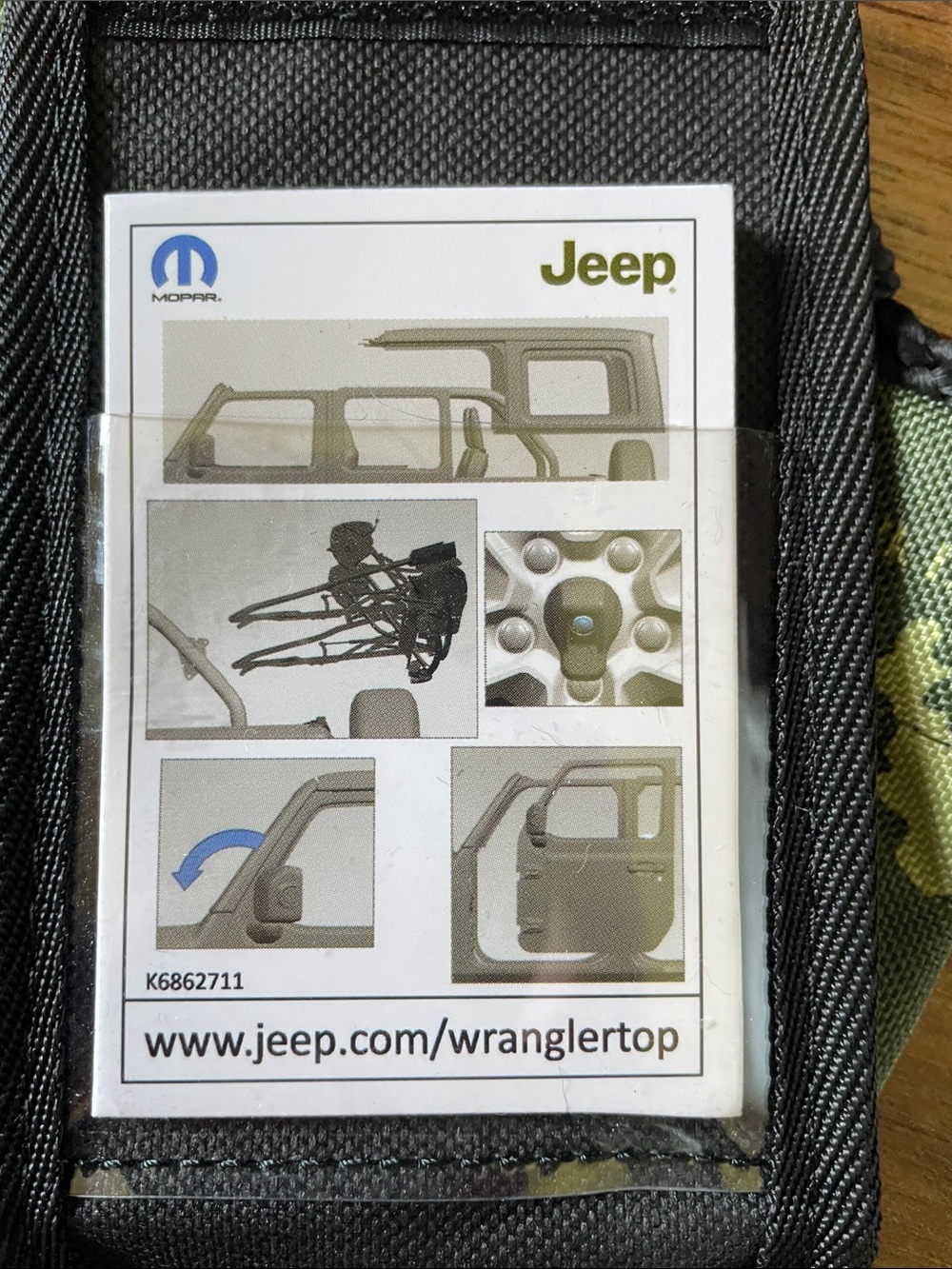 NEW Jeep Wrangler hard top removal kit and manual bag - Picture 3 of 3